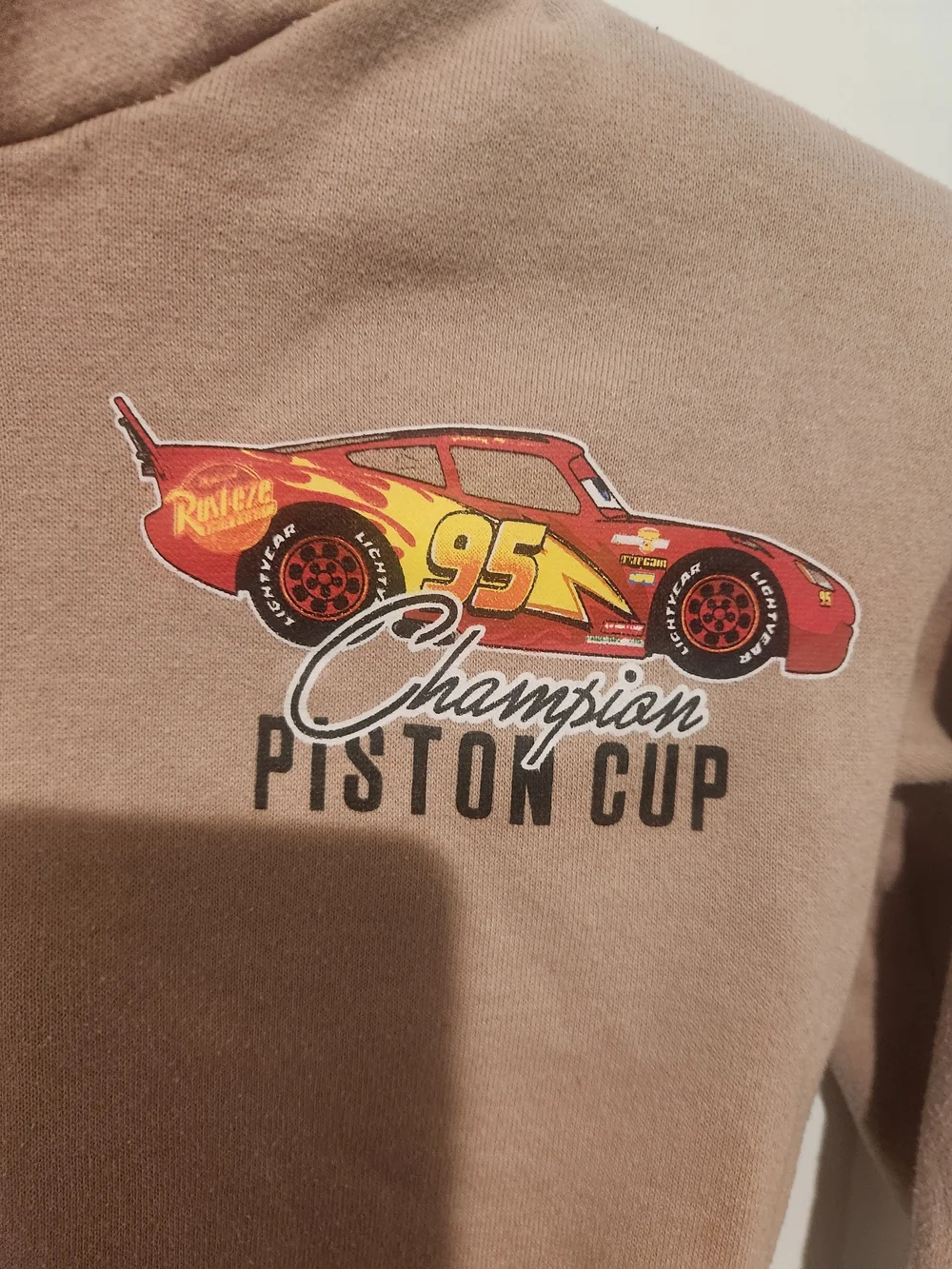 Disney Cars Piston Cup Tan Kids Hoodie